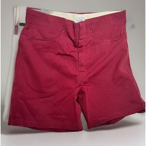 Vintage Medalist Sand Knit Shorts Mens Large Red Coach 80s Football Softball. Hh